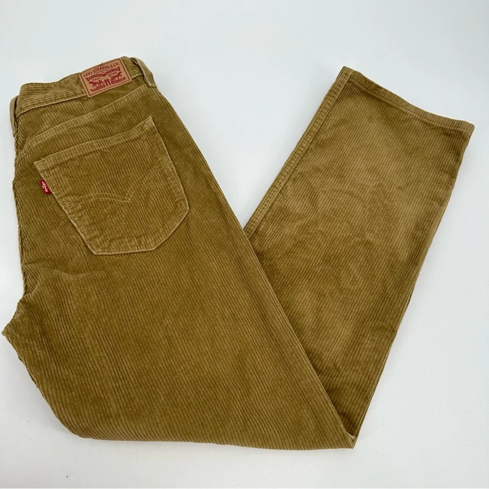 Levi’s Corduroy Pants Men’s 29x30 Brown Tan 100% Cotton Classic Fall IRREGULAR